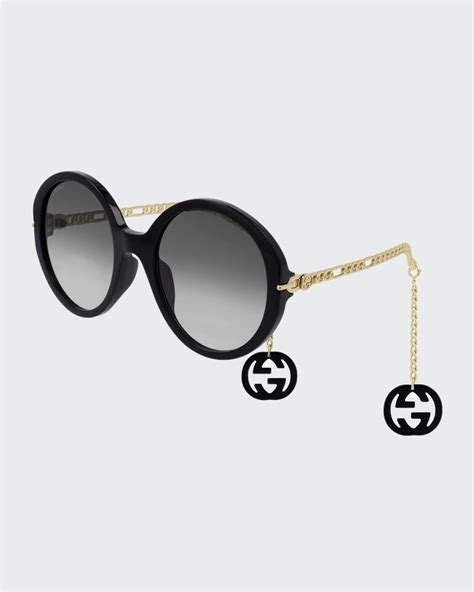 gucci round metal acetate sunglasses|Gucci polarized sunglasses men's.